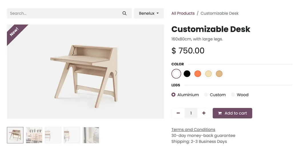 ecommerce Odoo