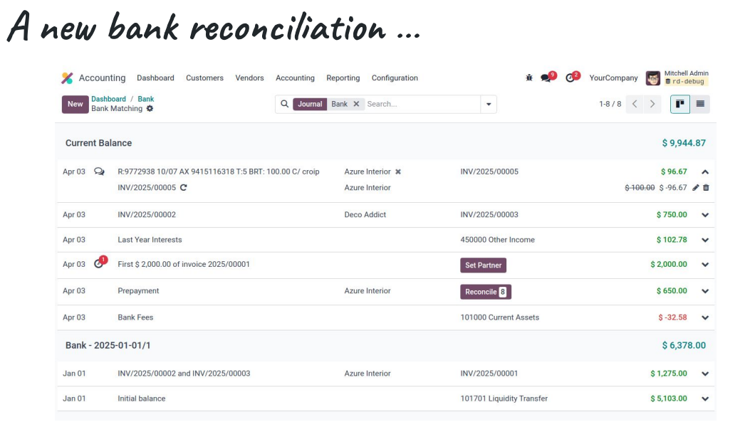 Comptabilité Odoo