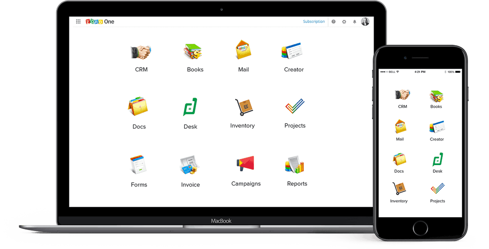 Zoho One Apps suite revolutionnaire